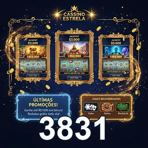 Imagem da página inicial do site 3831, destacando design moderno e elementos visuais atraentes.